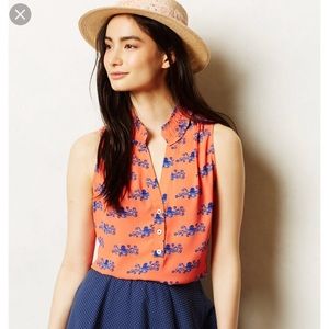 Anthropologie Fitz Octopus Print Tank  🐙